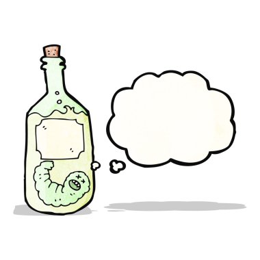 Tekila şişesi karikatür