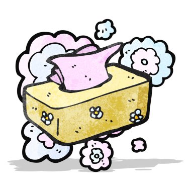 karikatür mendil kutusu