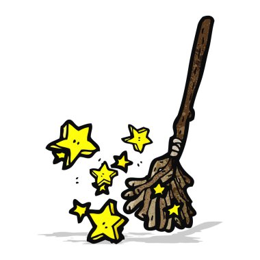 sihirli süpürge karikatür