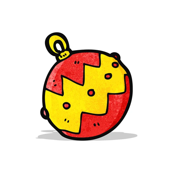 Dibujos animados navidad bauble — Vector de stock