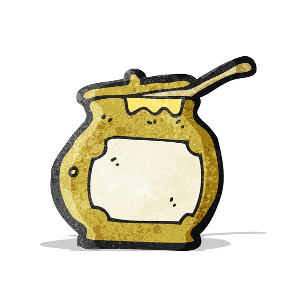 Cartoon honey pot — Stock Vector