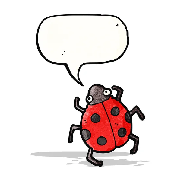 Coccinelle de bande dessinée — Image vectorielle