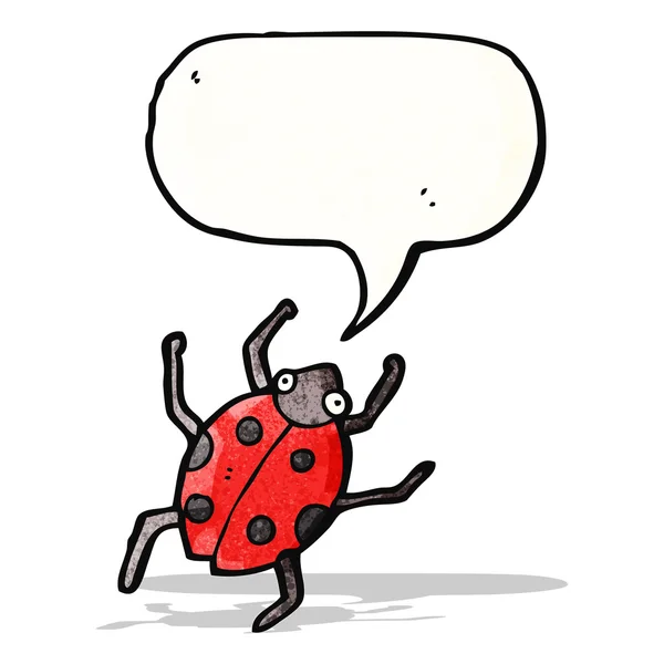 Coccinelle de bande dessinée — Image vectorielle