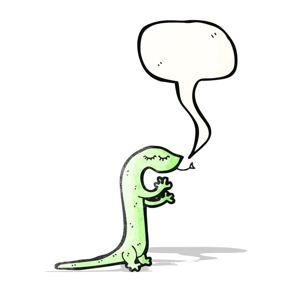 만화 귀여운 도마뱀 — 스톡 벡터