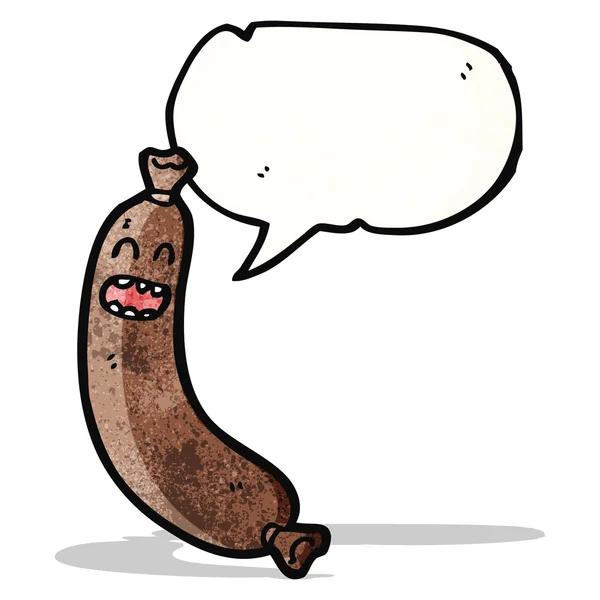 Sausage cartoon character — Stock Vector