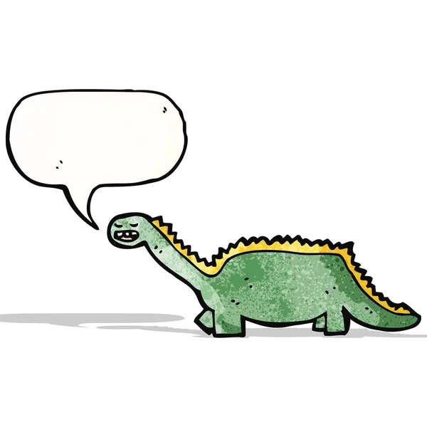 Dinosaurio de dibujos animados amistoso — Archivo Imágenes Vectoriales