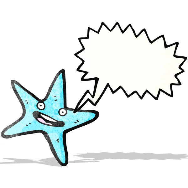Estrella de mar personaje de dibujos animados — Archivo Imágenes Vectoriales