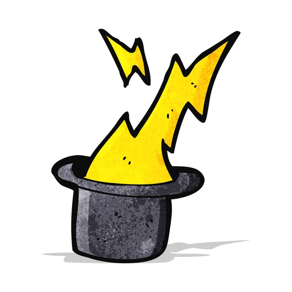 Cartoon magic top hat — Stock Vector