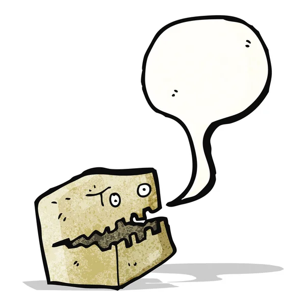 Cartoon cardboard box monster — Stock Vector