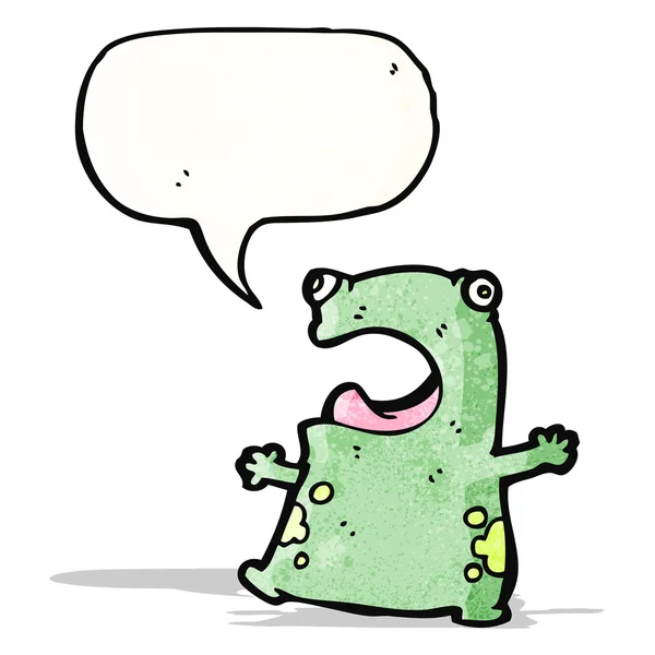 Humour grenouille dessin animé — Image vectorielle