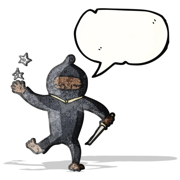 Kreslený ninja — Stockový vektor