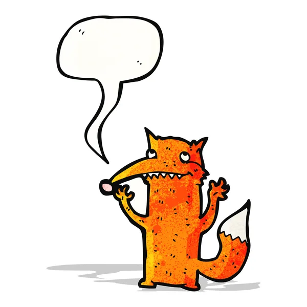 Glücklicher Fuchs-Cartoon — Stockvektor