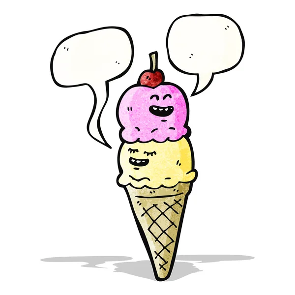 Helado de dibujos animados — Archivo Imágenes Vectoriales