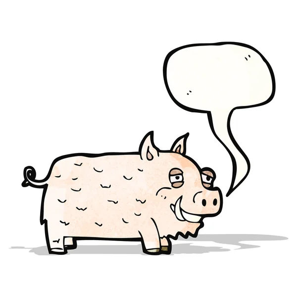 Porc de desene animate — Vector de stoc