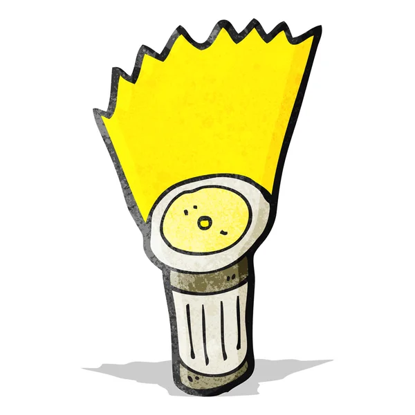 Brillante antorcha de dibujos animados — Vector de stock