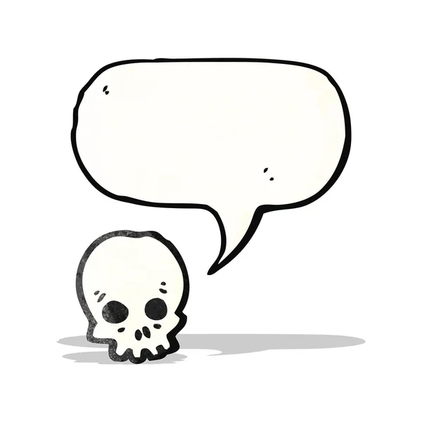 Spooky skull cartoon — Διανυσματικό Αρχείο