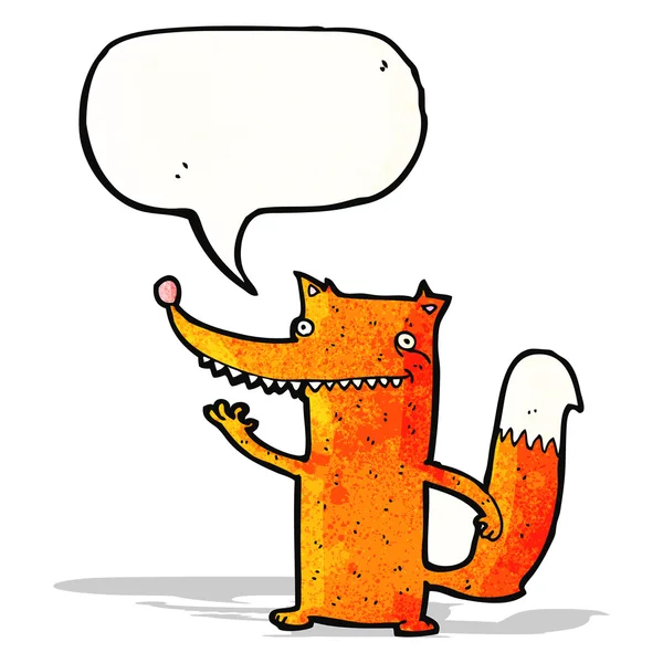 Gelukkig fox cartoon — Stockvector