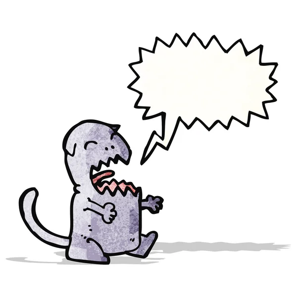 Karikatür meowing kedi — Stok Vektör