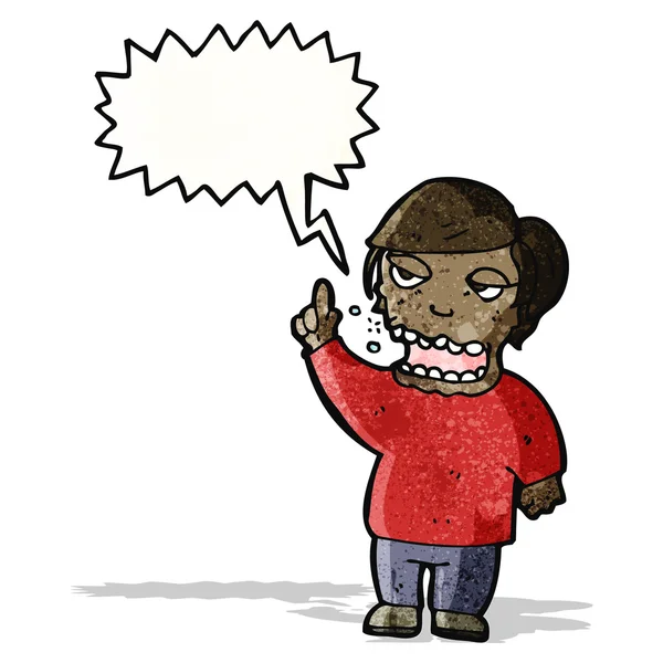 Crachant homme dessin animé — Image vectorielle