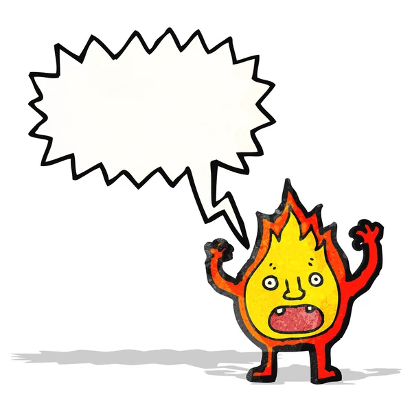 Cartoon kleine Flamme — Stockvektor