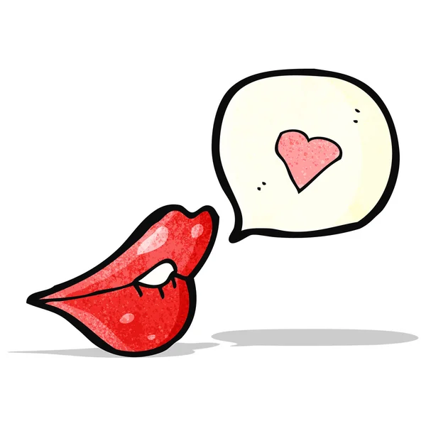 Sexy cartoon lips — Stock Vector