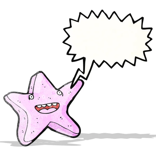 Starfish cartoon character — Stock Vector