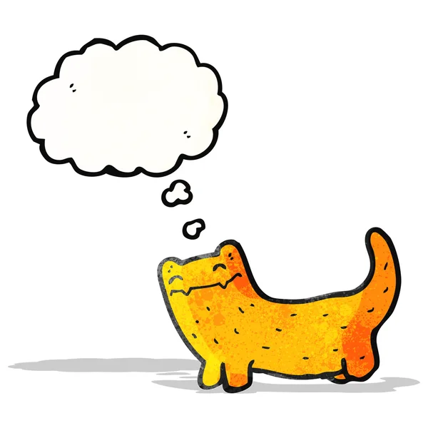 Cartoon cat with thought bubble — Stock Vector