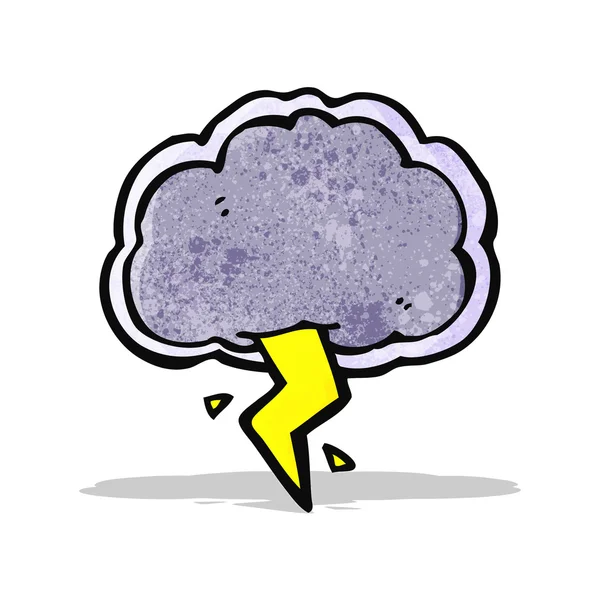 Gewitterwolken-Cartoon-Figur — Stockvektor