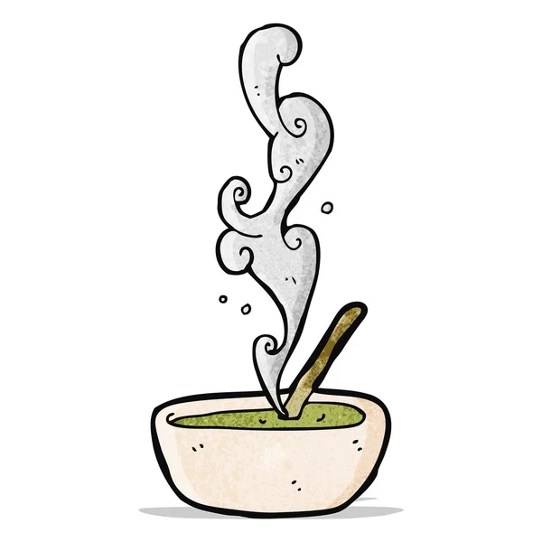 Hot soup cartoon — Stock Vector