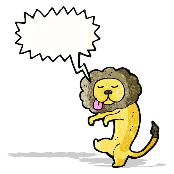 Cartoon dancing lion — Stock Vector