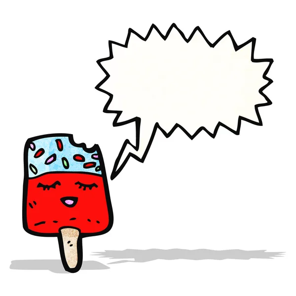 Caricatura hielo lolly — Vector de stock