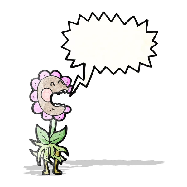 Cartoon köttätande blomma — Stock vektor