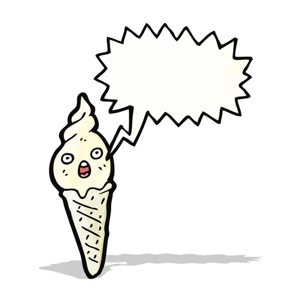 Helado personaje de dibujos animados — Vector de stock