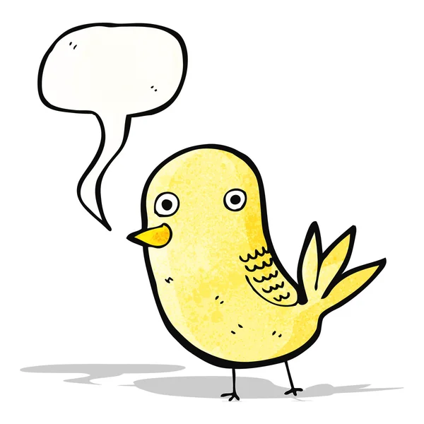 Lindo pájaro de dibujos animados — Archivo Imágenes Vectoriales