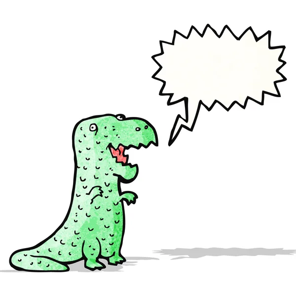 Vriendelijke dinosaur cartoon — Stockvector