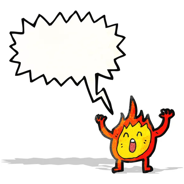 Cartoon lilla flamma — Stock vektor