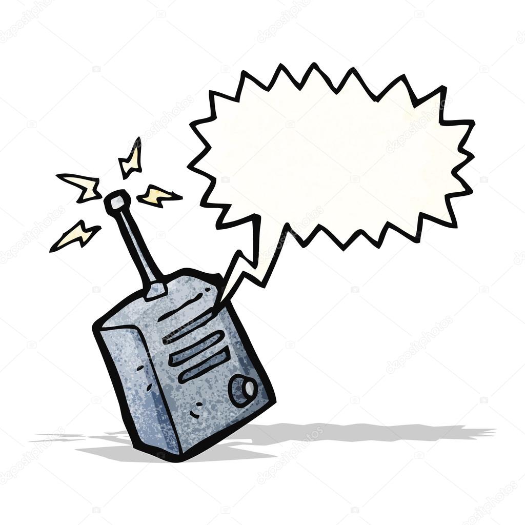 Cartoon walkie talkie Stock Vector Image by ©lineartestpilot #53367035