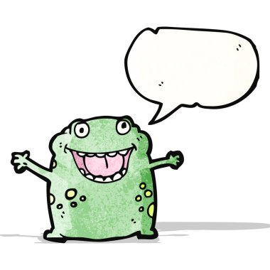 komik karikatür kurbağa