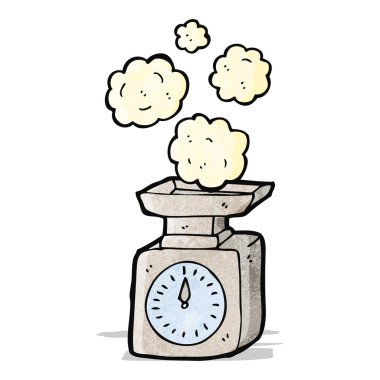 Terazi tartı karikatür