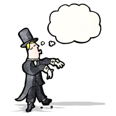 Çizgi film adamı balo salonu dansı