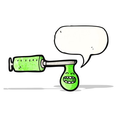 karikatür tıbbi iğne