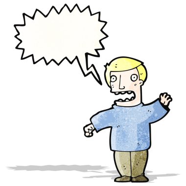 bağıran adam çizgi film