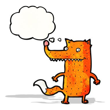 Komik tilki çizgi filmi.