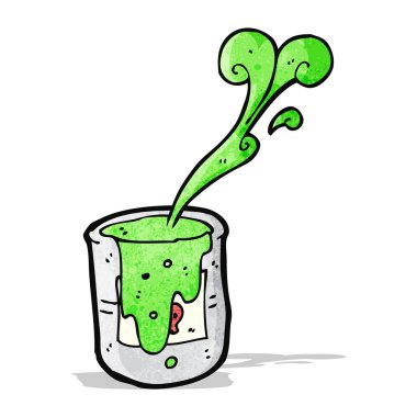 zehirli atık karikatür