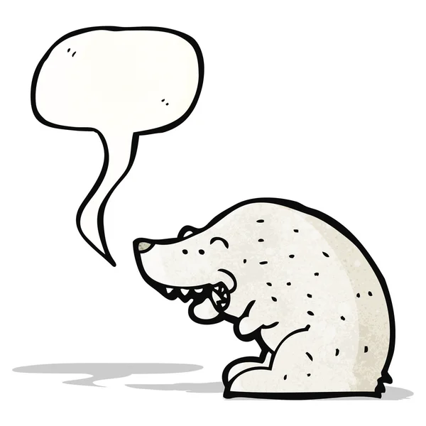 Cartoon polar bear — Stockvector