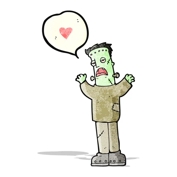 Kreskówka Potwór Frankensteina w miłości — Wektor stockowy