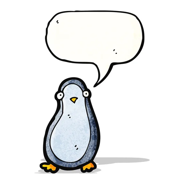 Pingüino de dibujos animados — Vector de stock