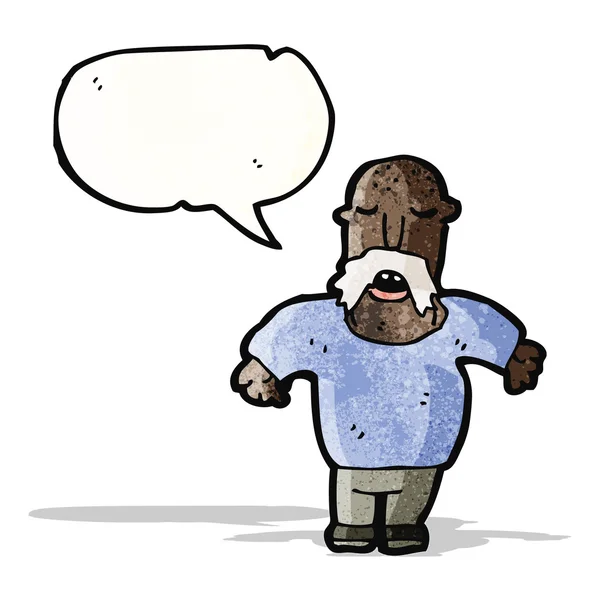 Καρτούν άνθρωπος με μουστάκι — Διανυσματικό Αρχείο