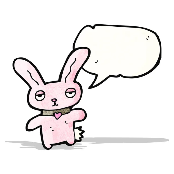 Cartoon pink rabbit — Stock Vector