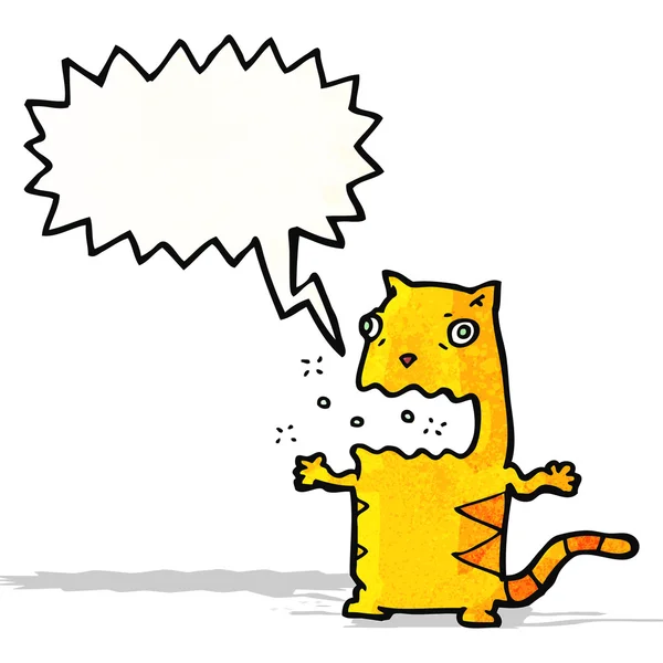 Rapningar cat cartoon — Stock vektor